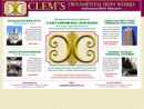 Website Snapshot of CLEM'S ORNAMENTAL IRON WORKS, INC.
